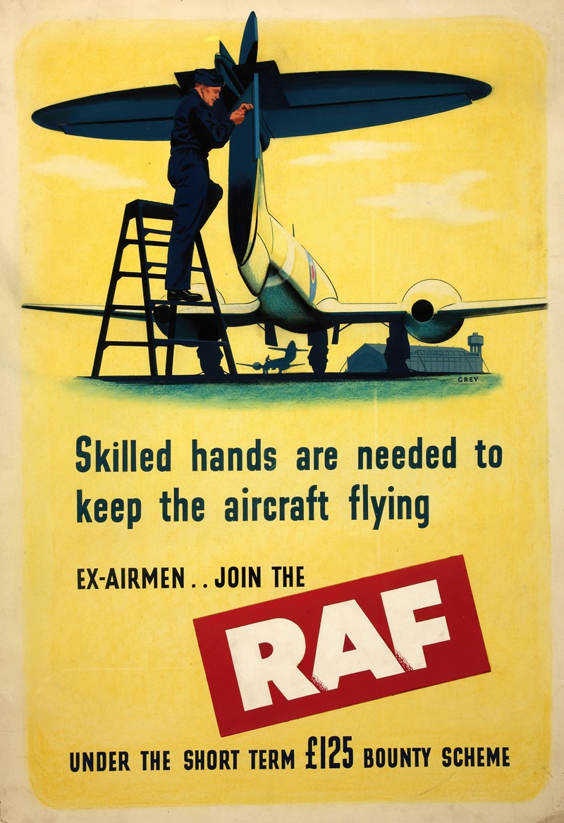 Anonymous - Skilled hands are needed to keep the aircraft flying. Ex-airmen..Join the RAF under the short term £125 bounty scheme