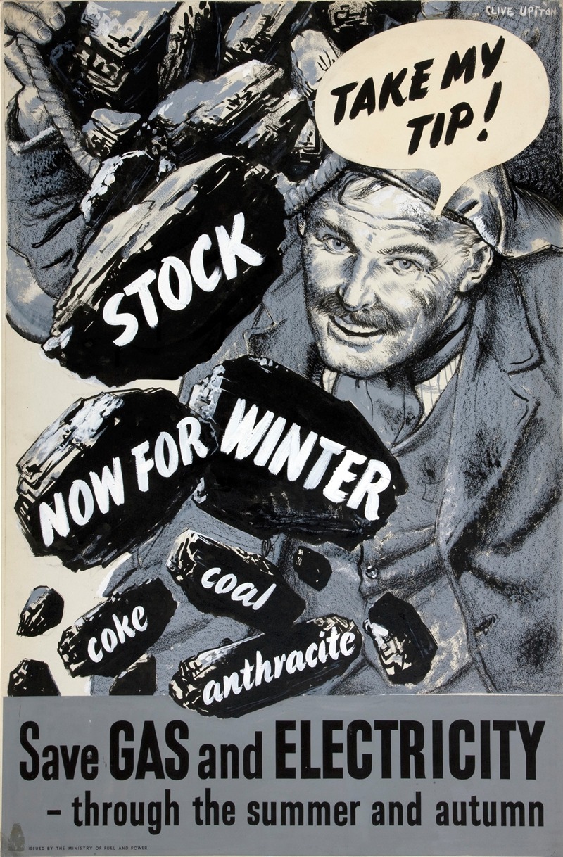 Clive Uptton - Take my tip! Stock now for winter. Coke coal anthracite. Save gas and electricity – through the summer and autumn