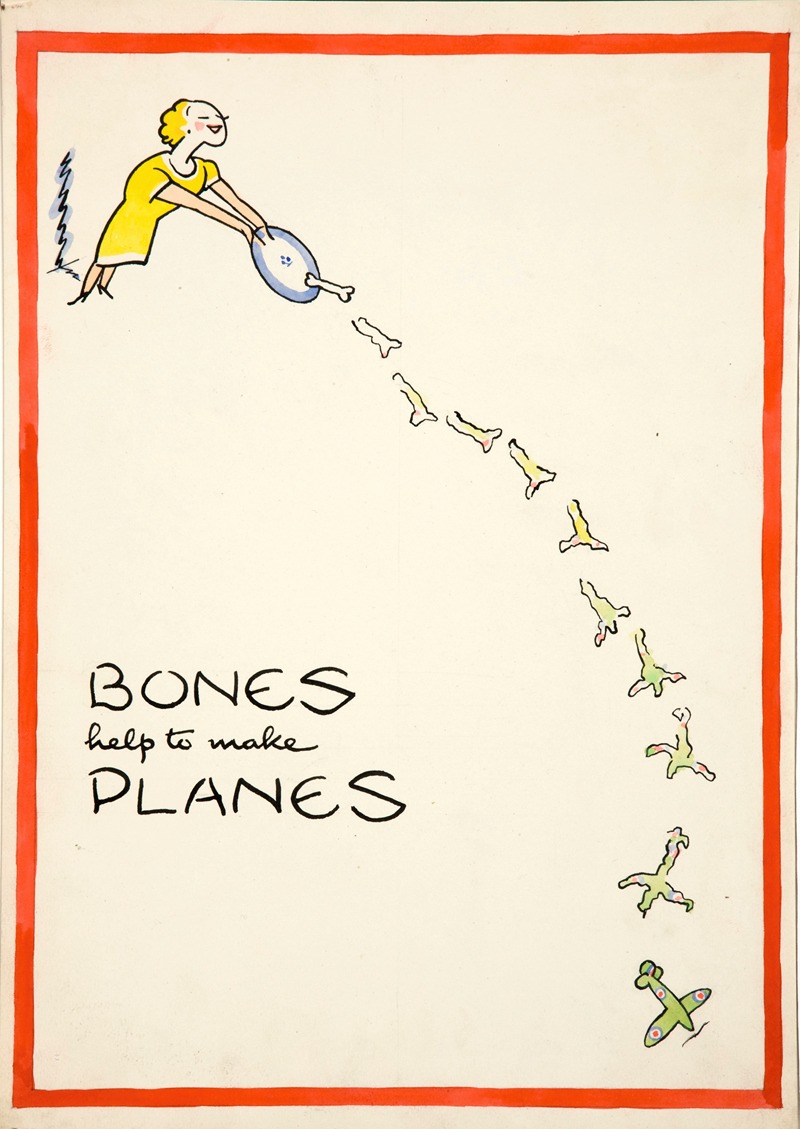 Cyril Kenneth Bird (Fougasse)   - Bones help to make planes