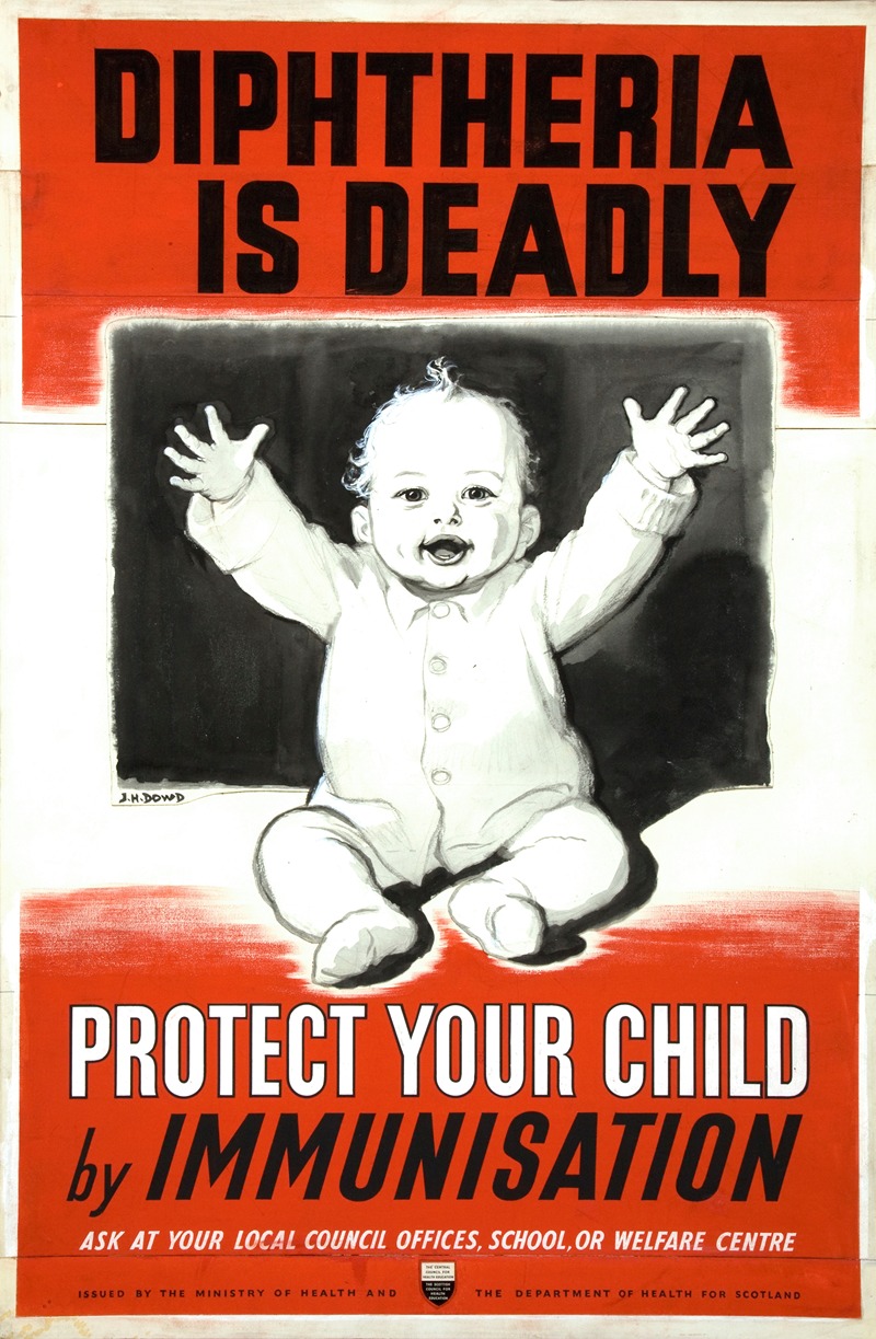 J H Dowd - Diptheria is deadly. Protect your child by immunisation