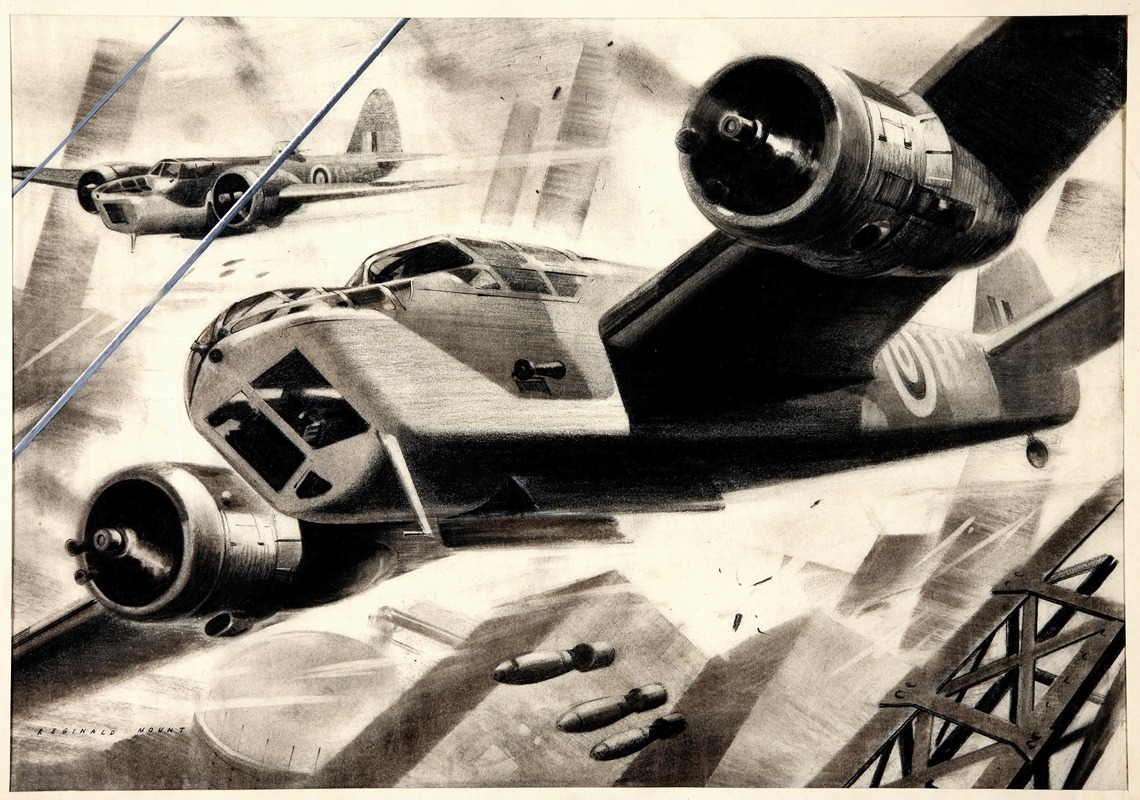 Reginald Mount   - Wing Commander H I Edwards, RAF; aircraft in bombing raid