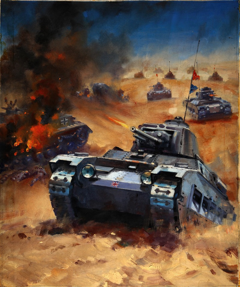 W Krogman - Tank battle