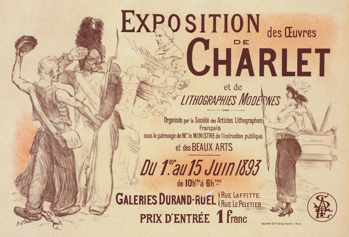 Adolphe Léon Willette - Exposition Charlet