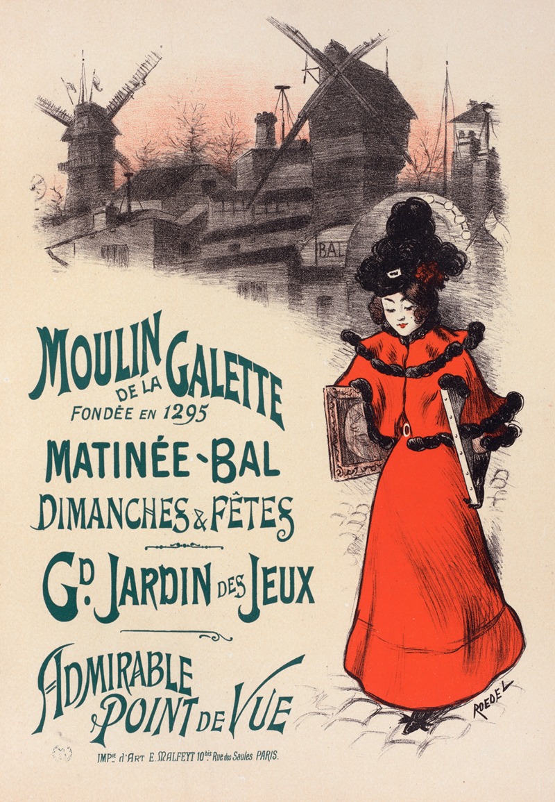 Auguste Roedel - Moulin de la Galette