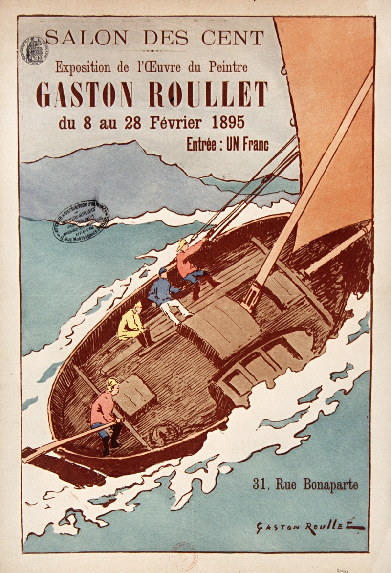 Gaston Roullet - Salon des Cent – Exposition Gaston Roullet