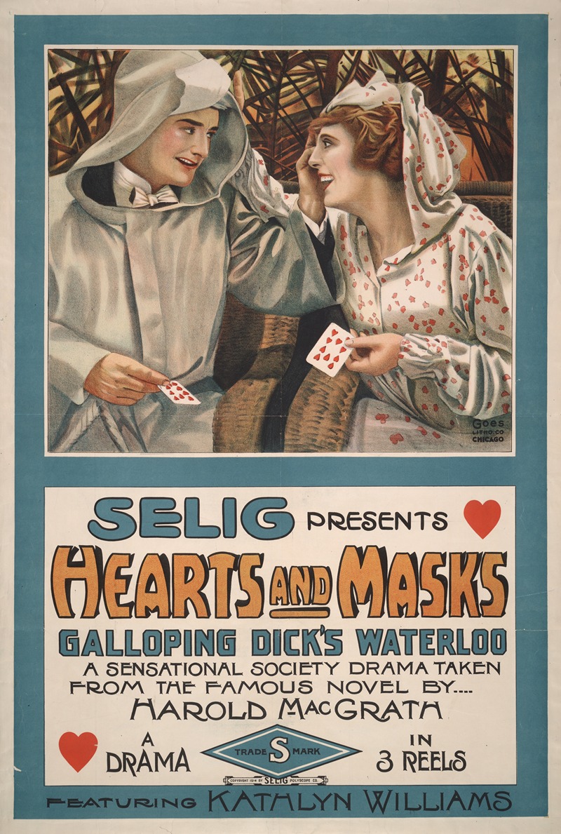 Goes Litho. Co. - Selig presents hearts and masks
