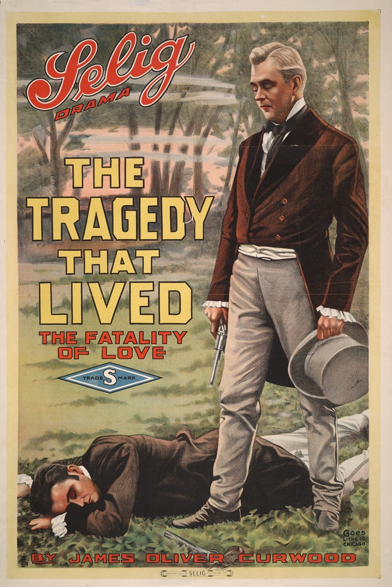 Goes Litho. Co. - The tragedy that lived The fatality of love.