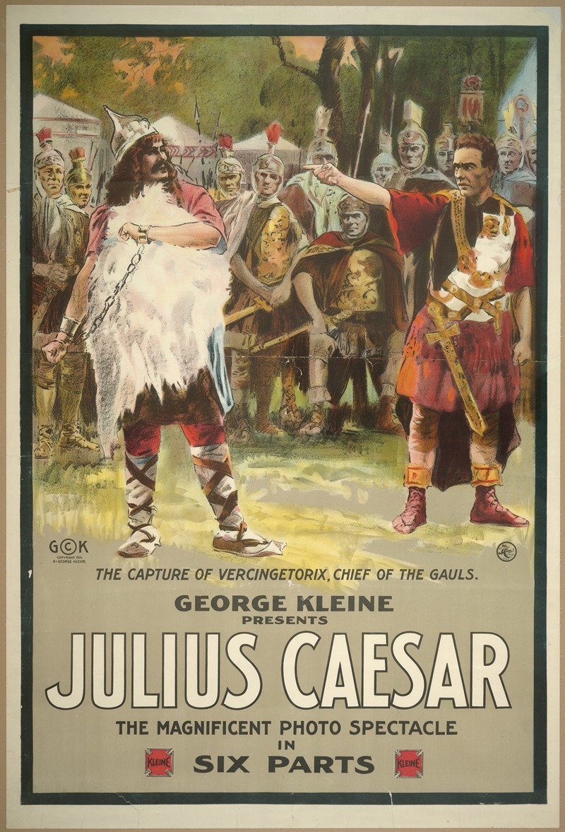 H.C. Miner Litho. Co. - George Kleine presents Julius Caesar The magnificent photo spectacle in six parts.