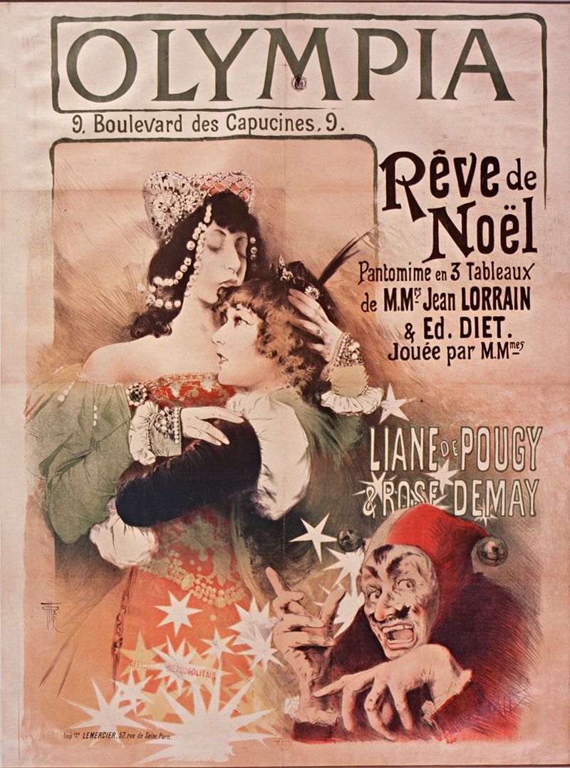 Manuel Orazi - Olympia, Rêve de Noël, pantomime en 3 tableaux avec Liane de Pougy et Rose Demay