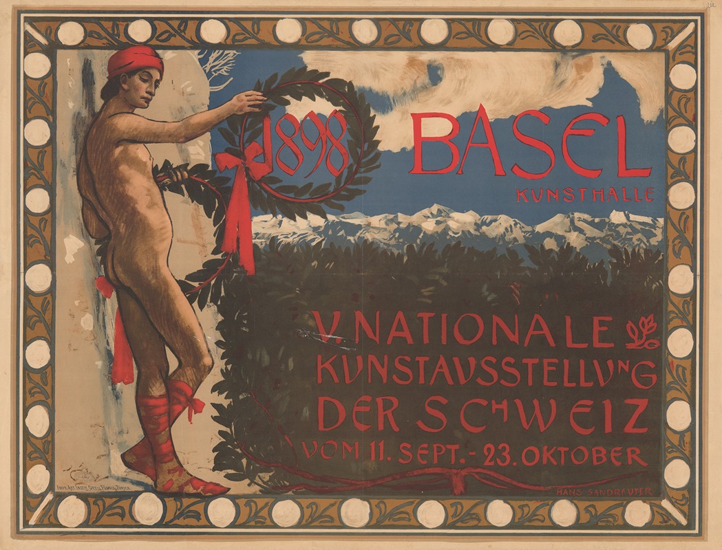 Hans Sandreuter - 1898 Basel – V. Nationale Kunstausstellung der Schweiz