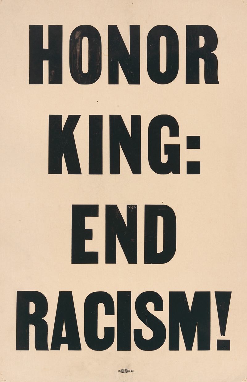 Anonymous - Honor King; End Racism!