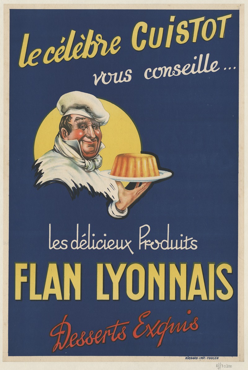 Anonymous - Les délicieux produits ‘Flan Lyonnais’