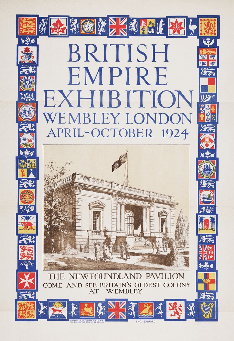 Ernest Coffin - British Empire Exhibition, Wembley, London, April-October 1924; The Newfoundland pavilion