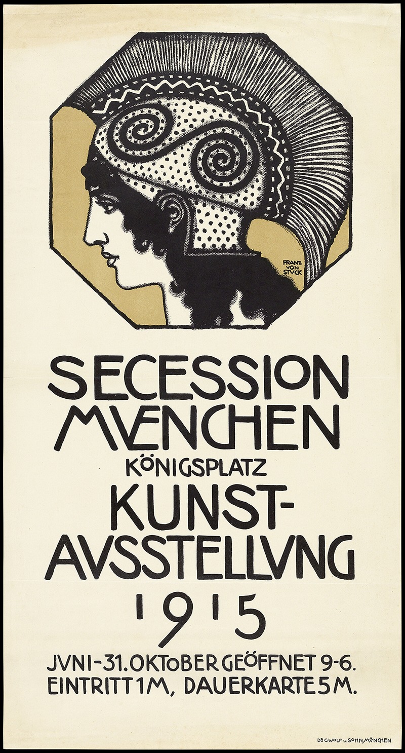 Franz von Stuck - Plakat für die Ausstellung der Sezession München 1915
