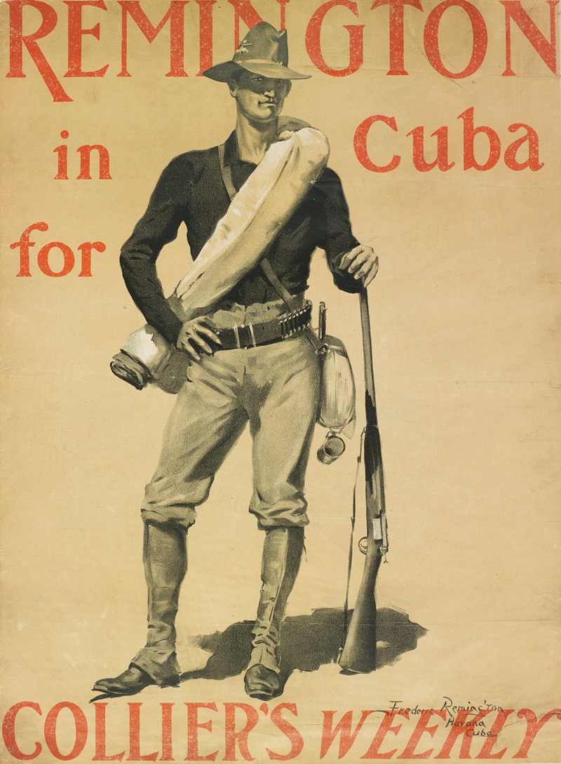 Frederic Remington - Remington In Cuba for ‘Collier’s Weekly’