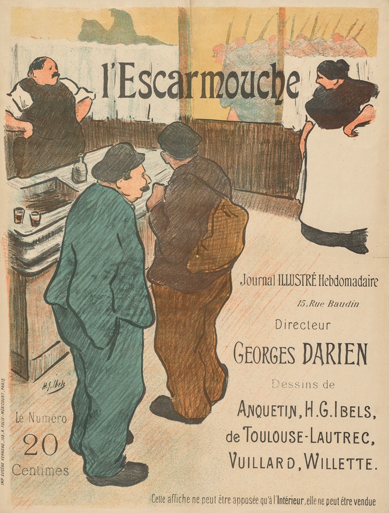 Henri-Gabriel Ibels - Illustration for L’Escarmouche