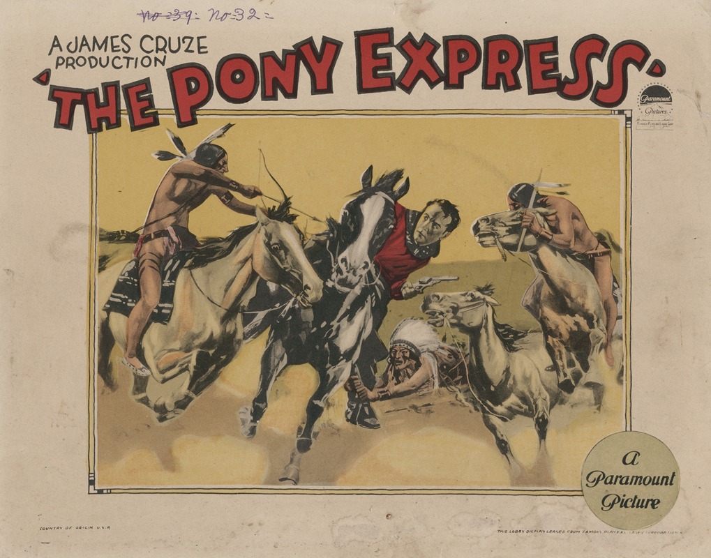 James Cruze - The Pony Express