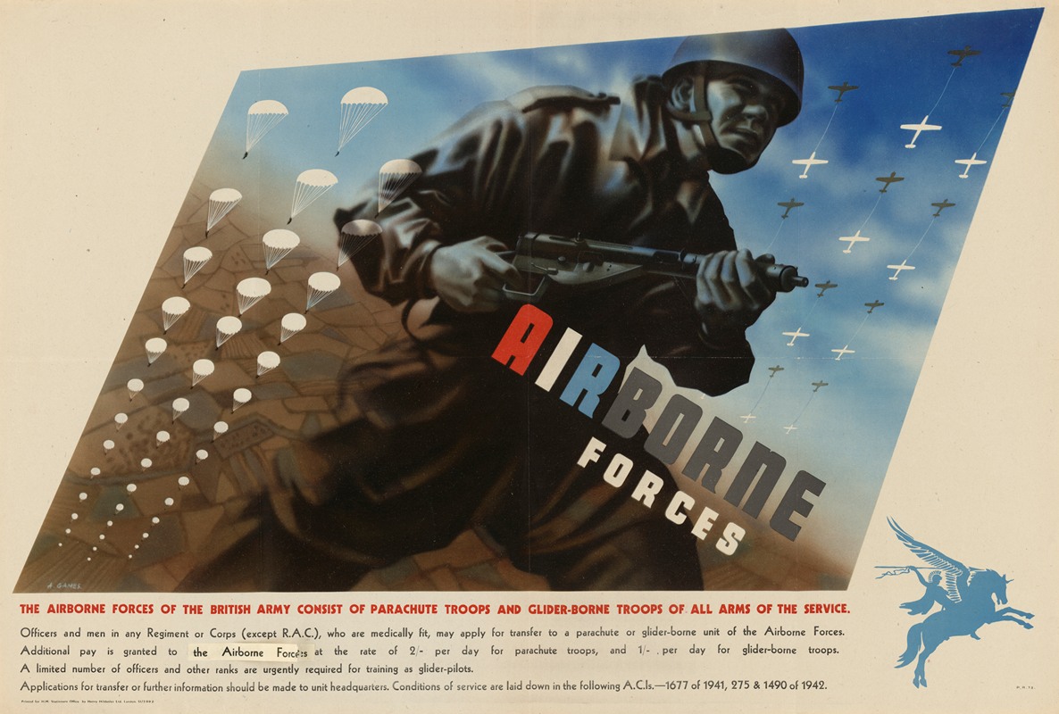 Abram Games - Airborne Forces