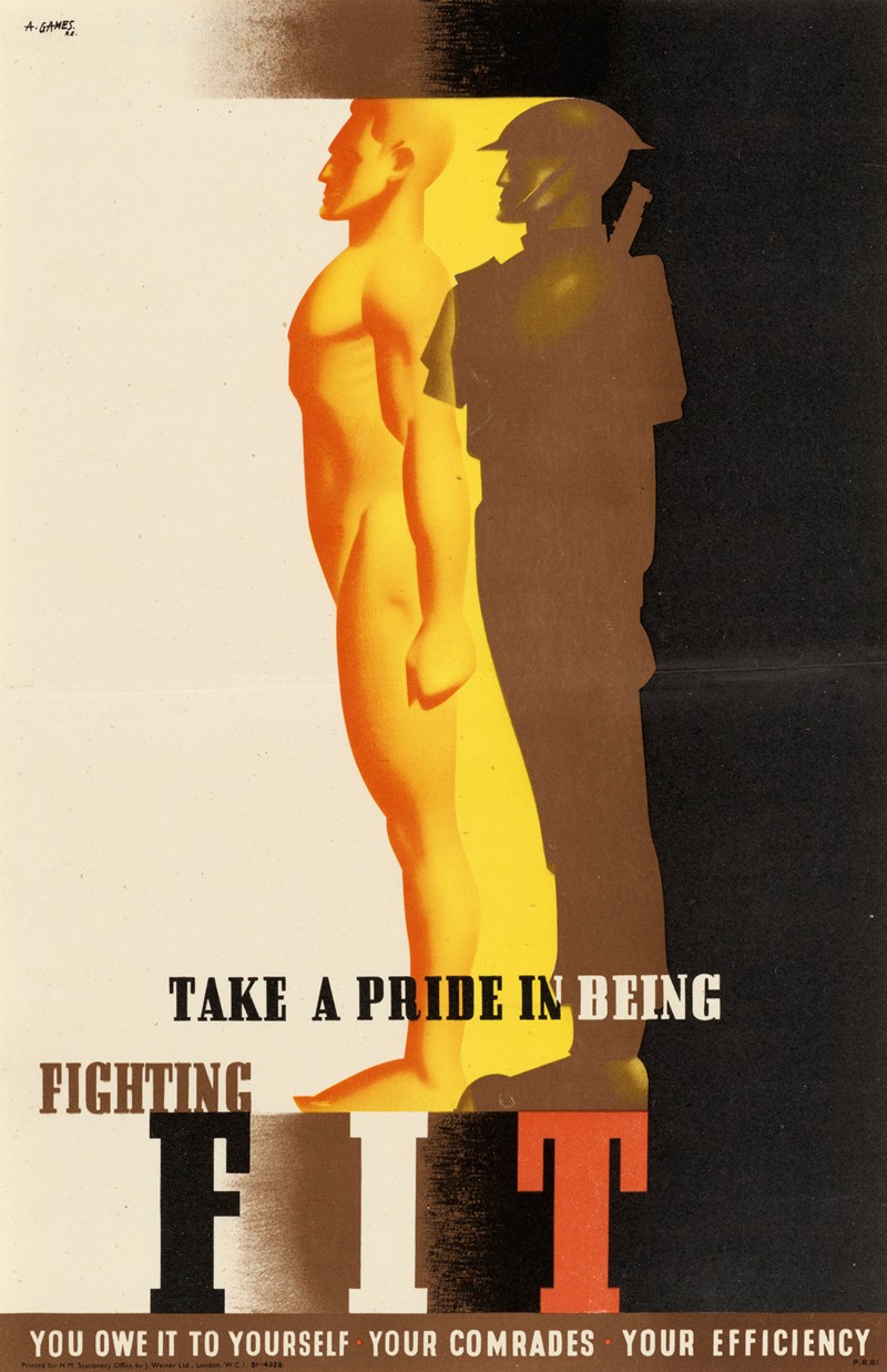 Abram Games - Take a Pride in Being Fighting Fit