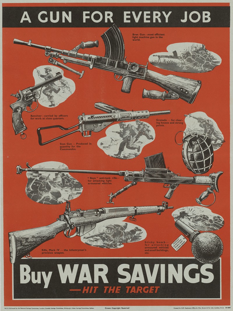Anonymous - A Gun For Every Job – Buy War Savings – Hit the Target