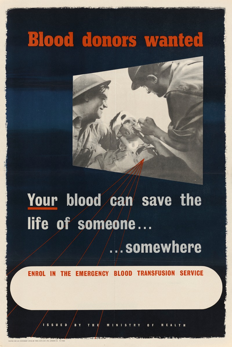 Anonymous - Blood Donors Wanted – Your Blood Can Save the Life of Someone…Somewhere