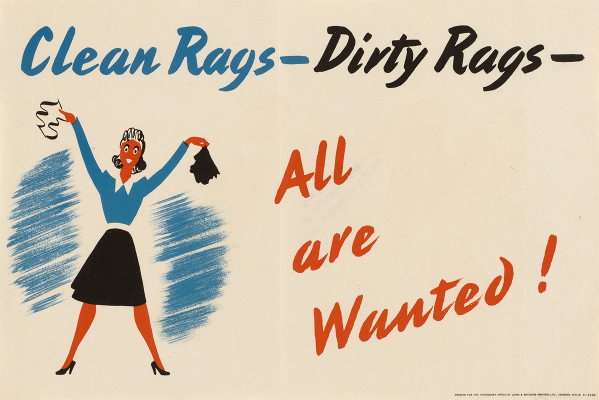 Anonymous - Clean Rags – Dirty Rags – All Are Wanted!