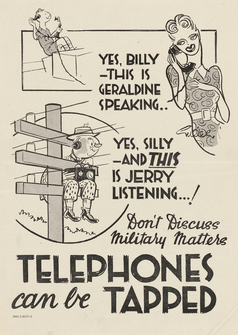 Anonymous - Don’t Discuss Military Matters – Telephones Can Be Tapped