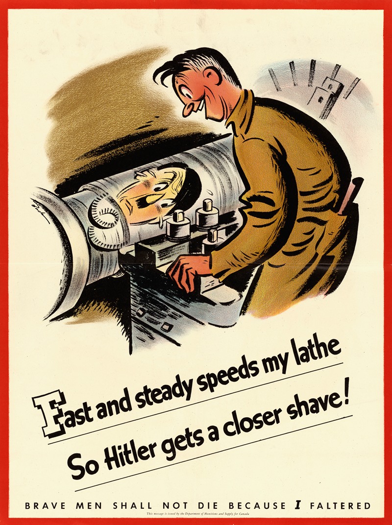 Anonymous - Fast and Steady Speeds My Lathe So Hitler Gets a Closer Shave!