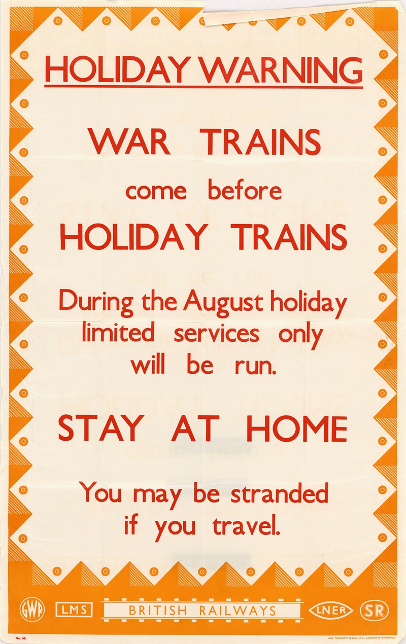 Anonymous - Holiday Warning – War Trains Come Before Holiday Trains