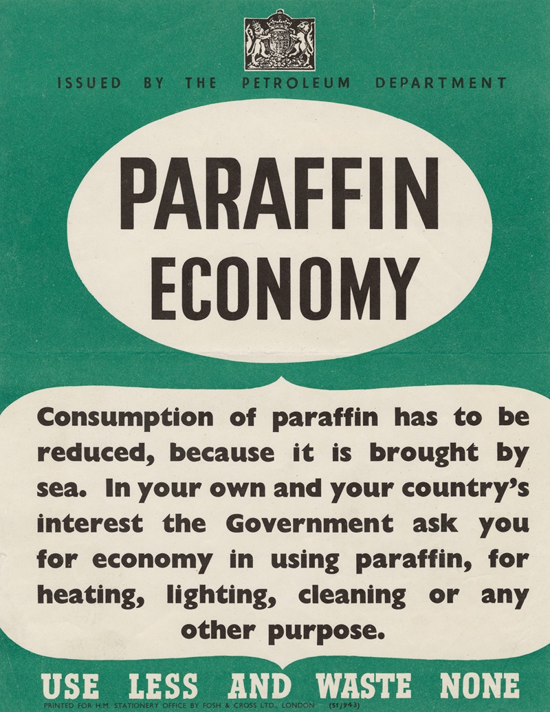 Anonymous - Paraffin Economy – Use Less and Waste None