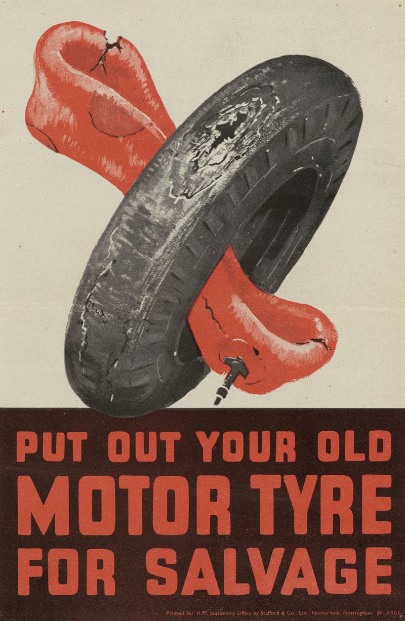 Anonymous - Put Out Your Old Motor Tyre for Salvage