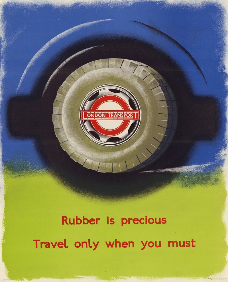 Anonymous - Rubber is Precious – Travel Only When You Must