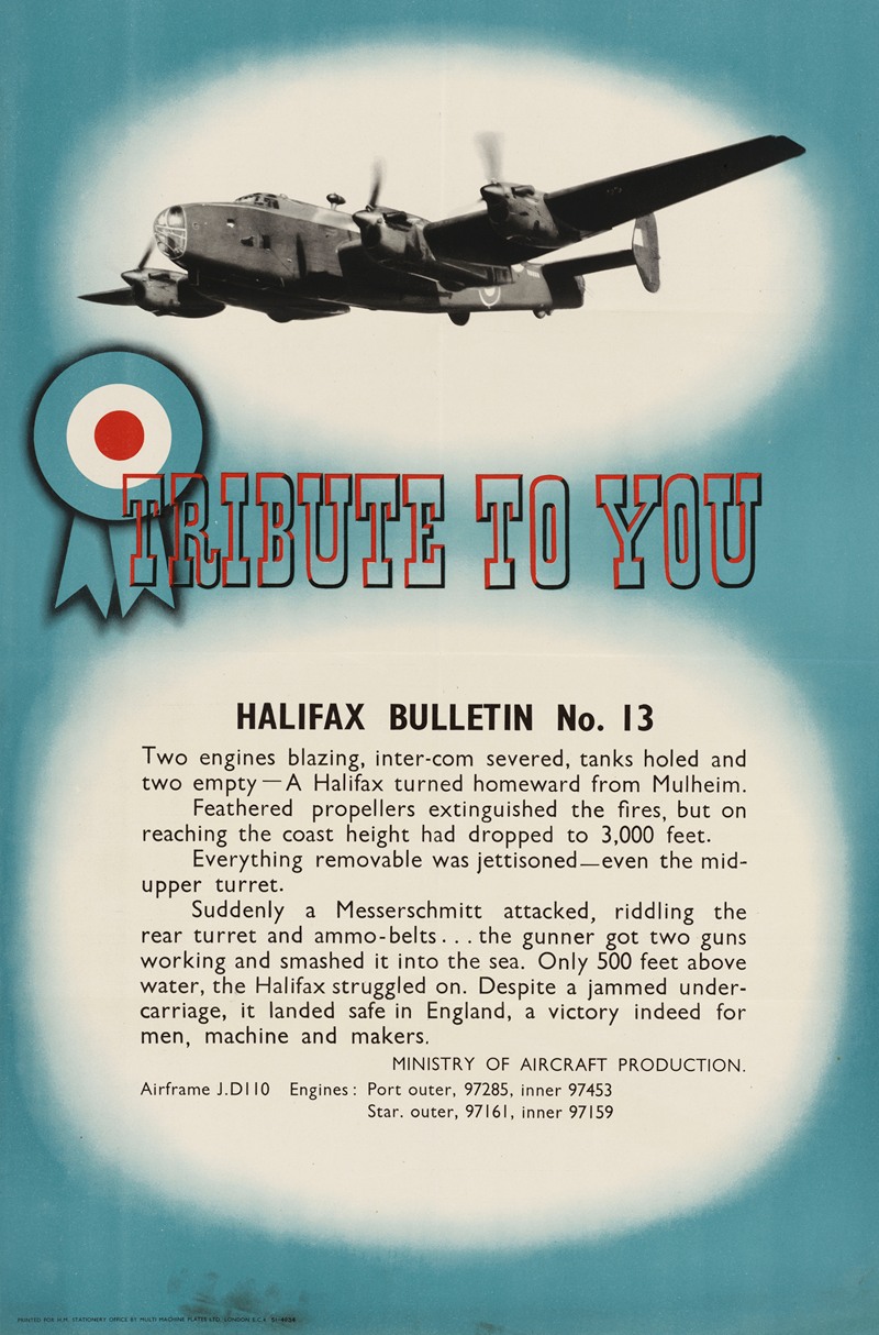 Anonymous - Tribute to You – Halifax Bulletin No. 13