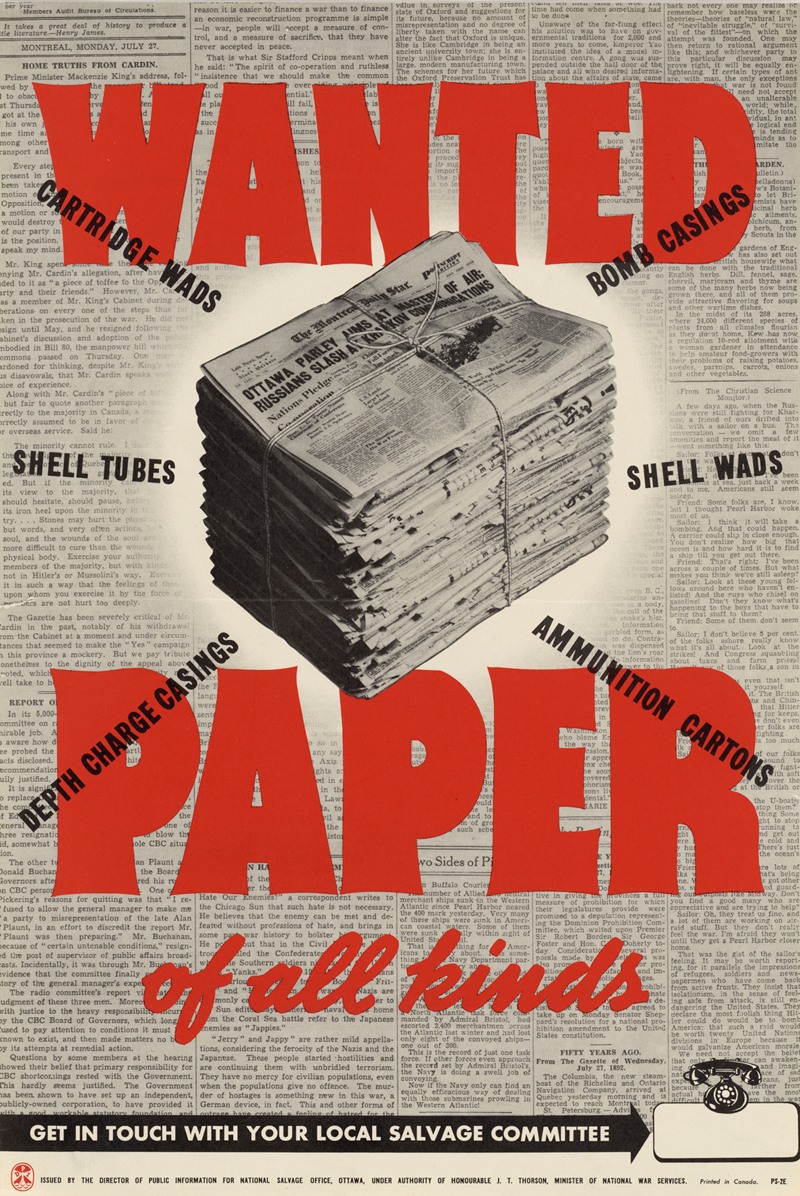 Anonymous - Wanted: Paper of All Kinds