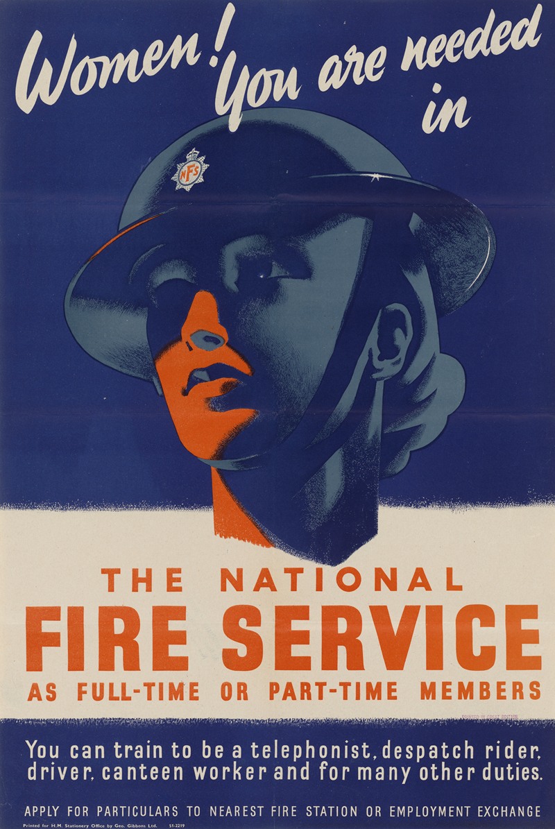 Anonymous - Women! You are Needed in the National Fire Service