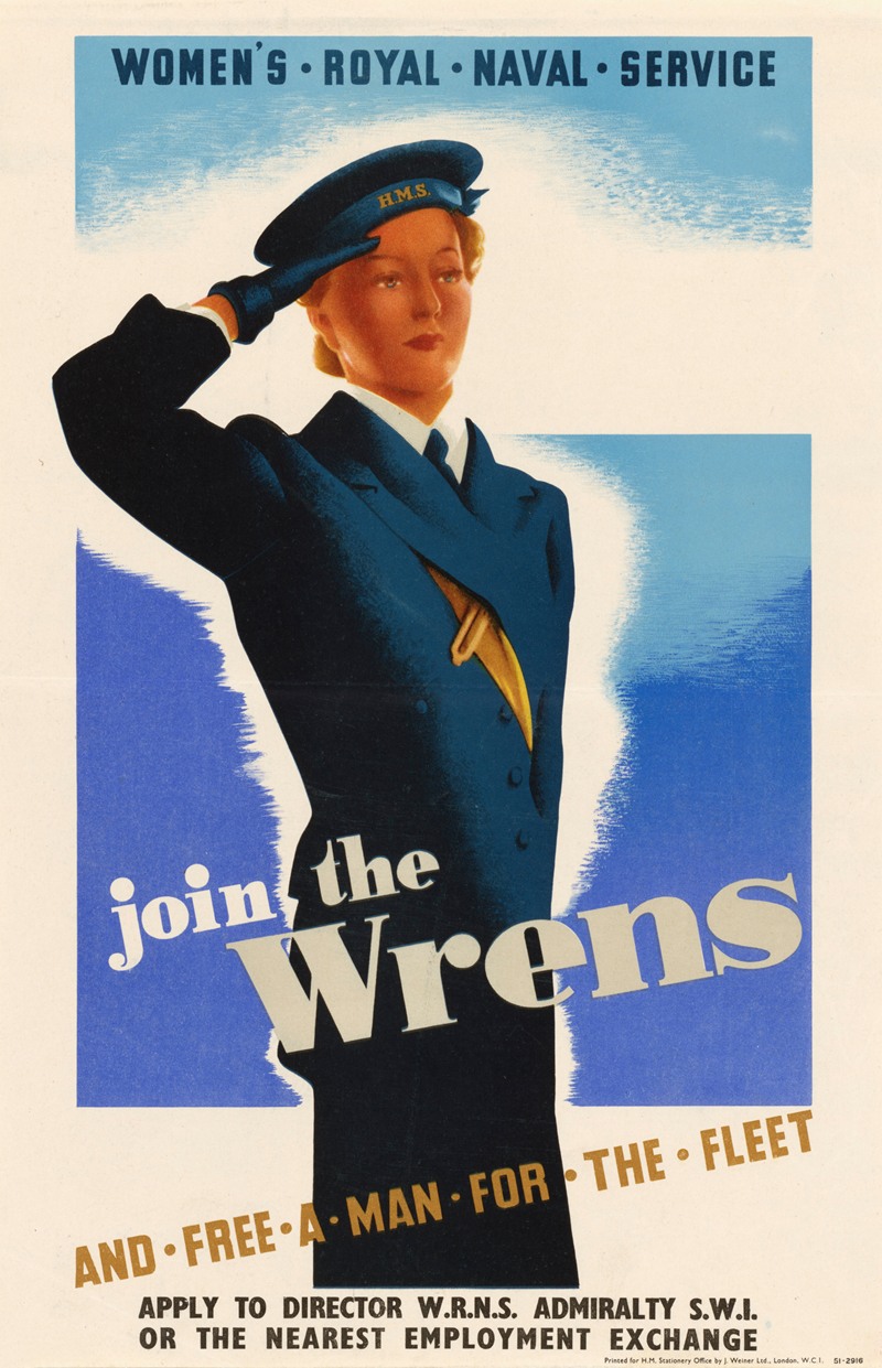 Anonymous - Women’s Royal Naval Service – Join the Wrens