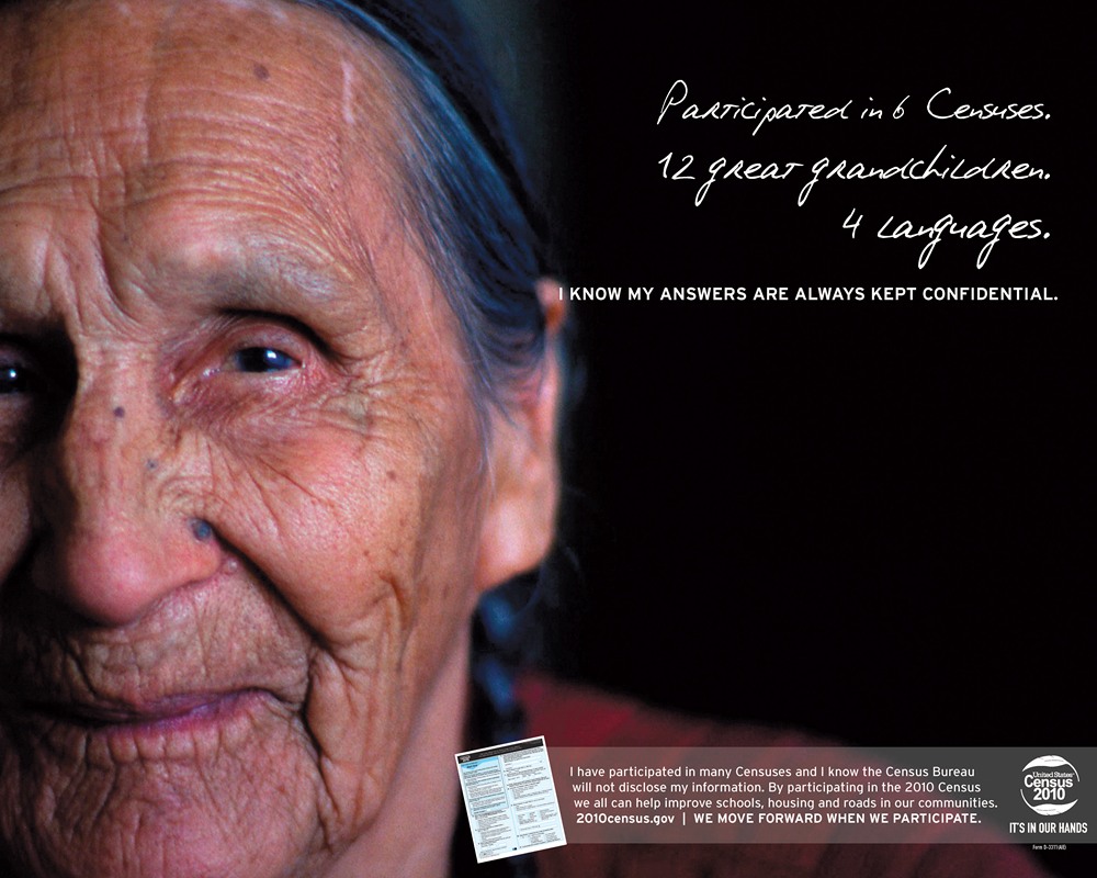 Bureau of the Census - American Indian Eastern:Urban Confidentiality Poster