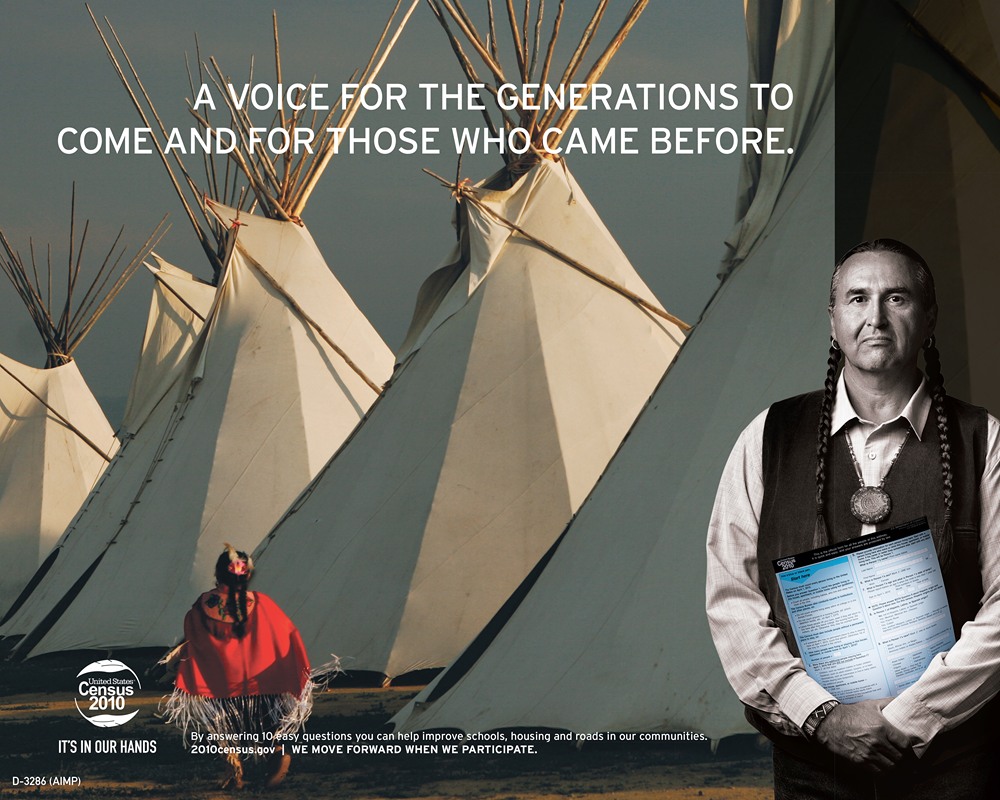 Bureau of the Census - American Indian Mountain and Plains Awareness Poster