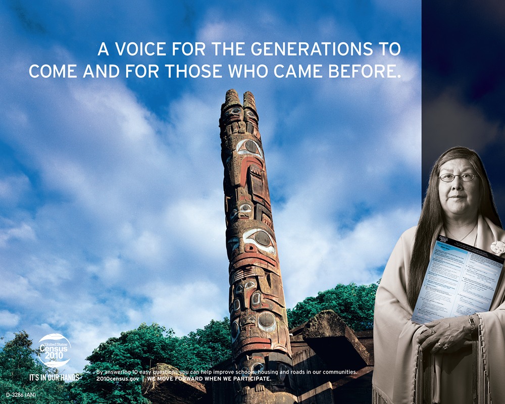 Bureau of the Census - American Indian Northwest:Alaska Native Awareness Poster