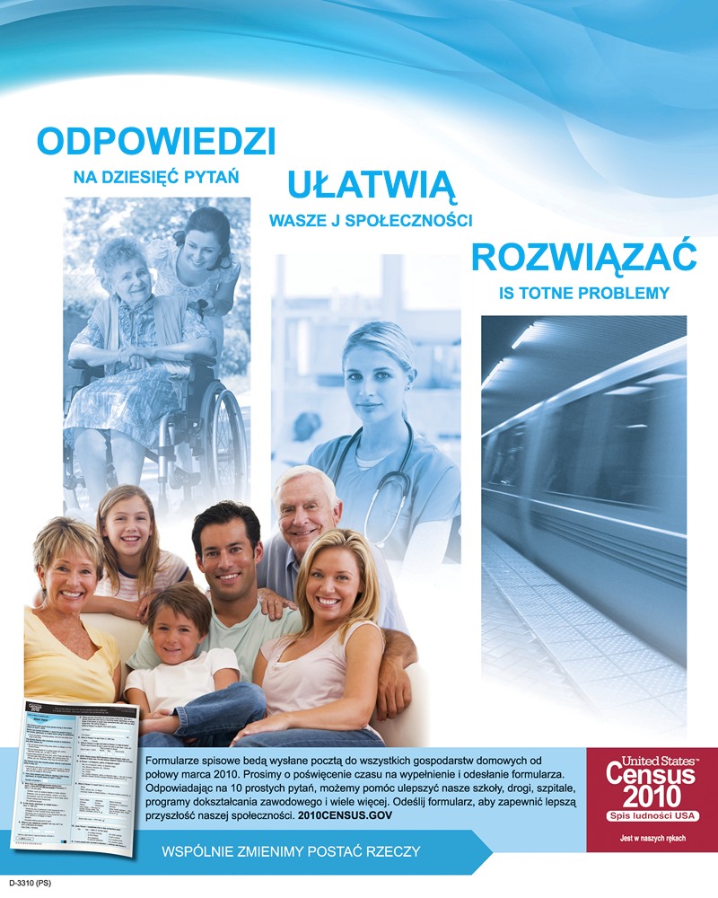 Bureau of the Census - Polish Action Poster