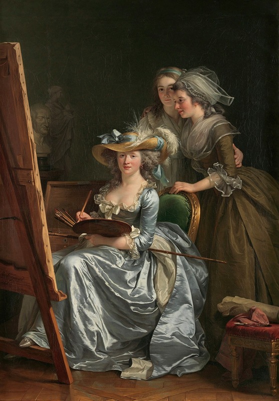Adélaïde Labille-Guiard - Self-Portrait with Two Pupils, Marie Gabrielle Capet and Marie Marguerite Carreaux de Rosemond