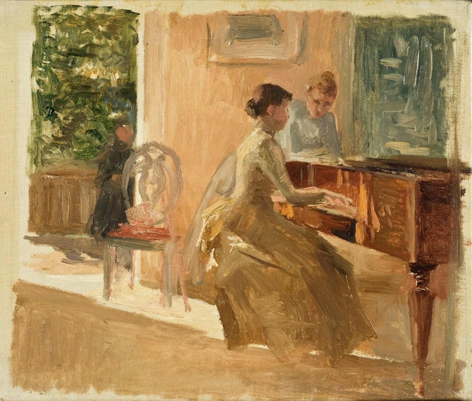 Albert Edelfelt - In the Drawing-room at Haiko