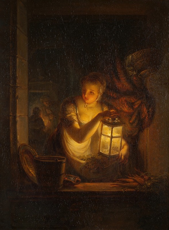 Alexander Lauréus - A Woman with A Lantern