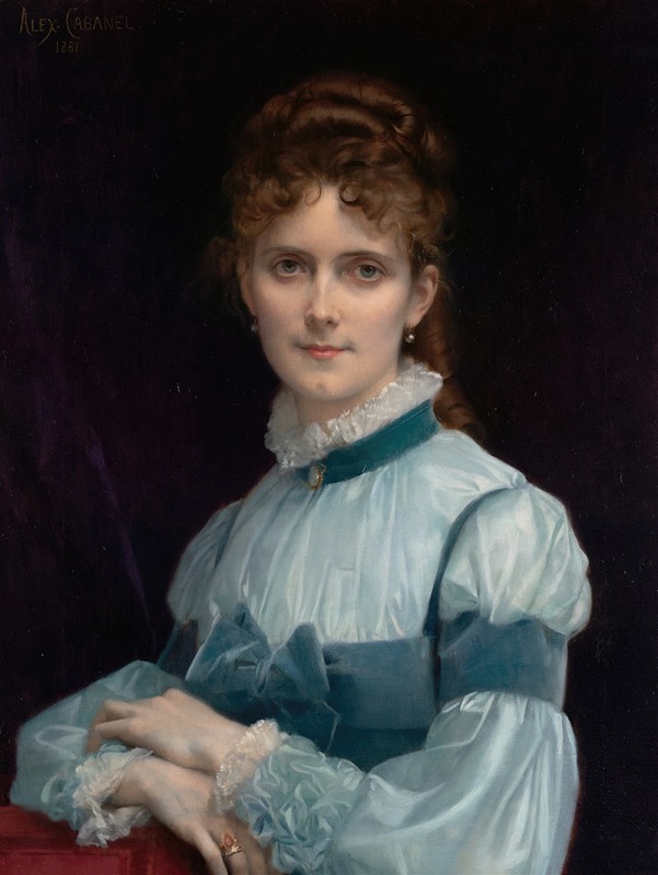 Alexandre Cabanel - Portrait of Miss Fanny Clapp