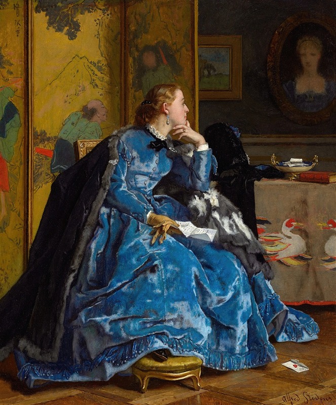 Alfred Stevens - A Duchess (The Blue Dress)