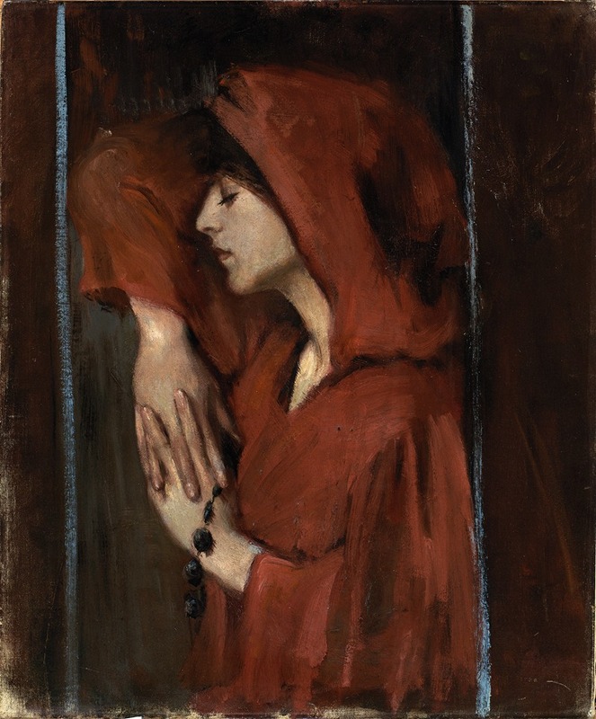 Alice Pike Barney - Woman with Red Hood