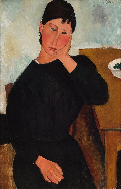 Amedeo Modigliani - Elvira Resting at a Table