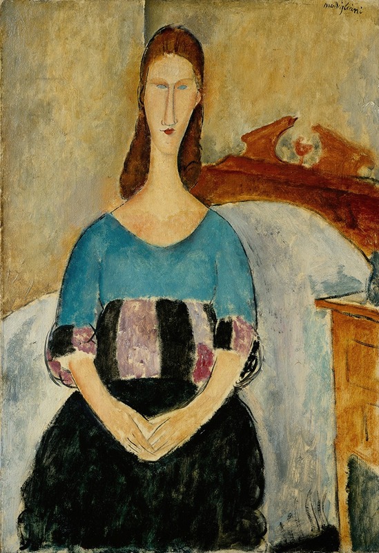 Amedeo Modigliani - Portrait of Jeanne Hebuterne, Seated