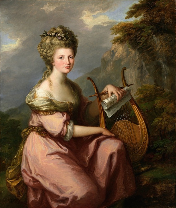 Angelica Kauffmann - Portrait of Sarah Harrop (Mrs. Bates) as a Muse