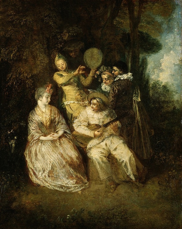 Jean-Antoine Watteau - The Italian Serenade
